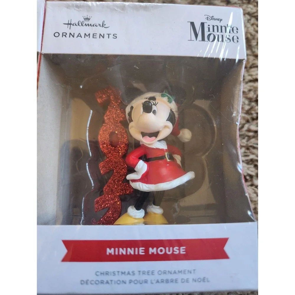 Hallmark Disney Mickey Minnie Mouse 2022 Christmas Ornament Set New Box Sealed‎